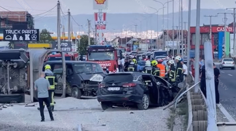 Pamje nga aksidenti i rëndë në Vragoli