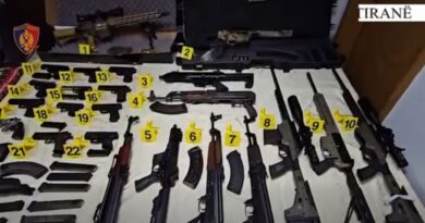 Arrestohet 34 vjeçari në Tiranë, posedonte armë sa për një ushtri (Pamje)