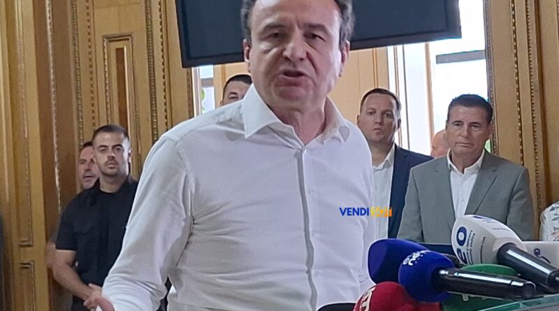 Kurti: Dikush nga Grupi Parlamentar më tha se deklarata e Simiqit mund të jetë eufori nga varrimi i Mlladiqit