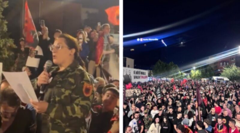 Protesta kundër vendimit të Speciales -Pjesëmarrësit e thonë betimin e ushtarit të UÇK-së